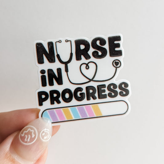 Nurse in Progress / Nursing Student / Student Nurse  / PLASTIC Add on / 10C41