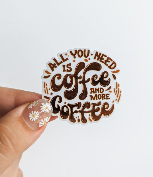 All you need is Coffee and More Coffee / PLASTIC Add on / 11A19