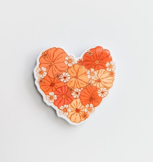 Pumpkin Heart Floral / PLASTIC Add on / 13A15