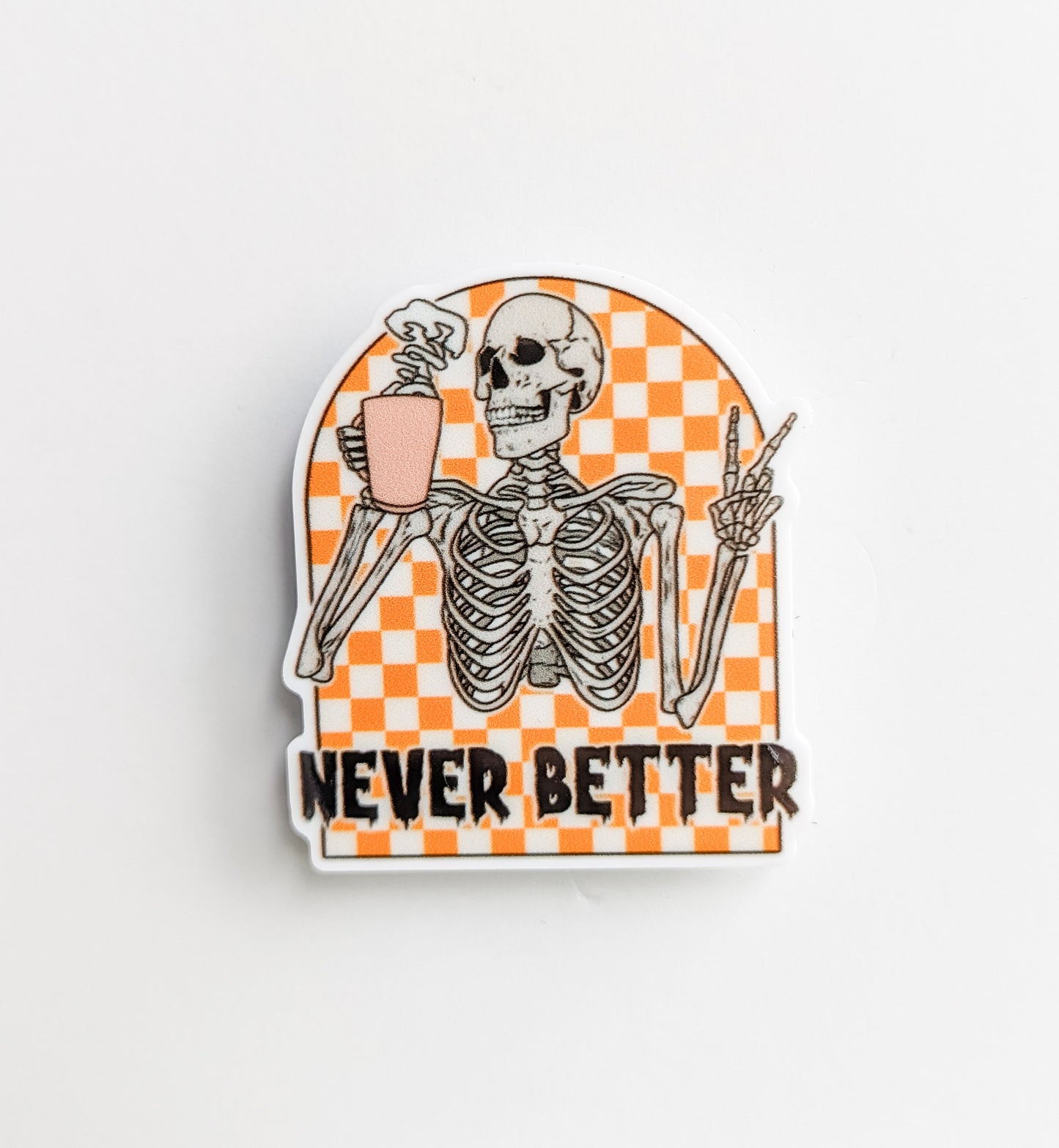 Never Better Coffee Skeleton / PLASTIC Add on / 13A47