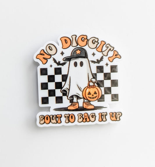 No Diggity Bout to Bag it Up Halloween / PLASTIC Add on / 13A31
