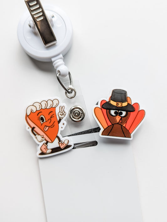 Badge Topper / CHARM COLLECTION - Thanksgiving  - Charm Only