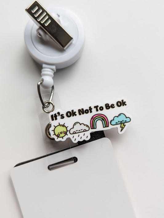 Badge Topper / CHARM COLLECTION  - it's ok not to be ok - Charm Only