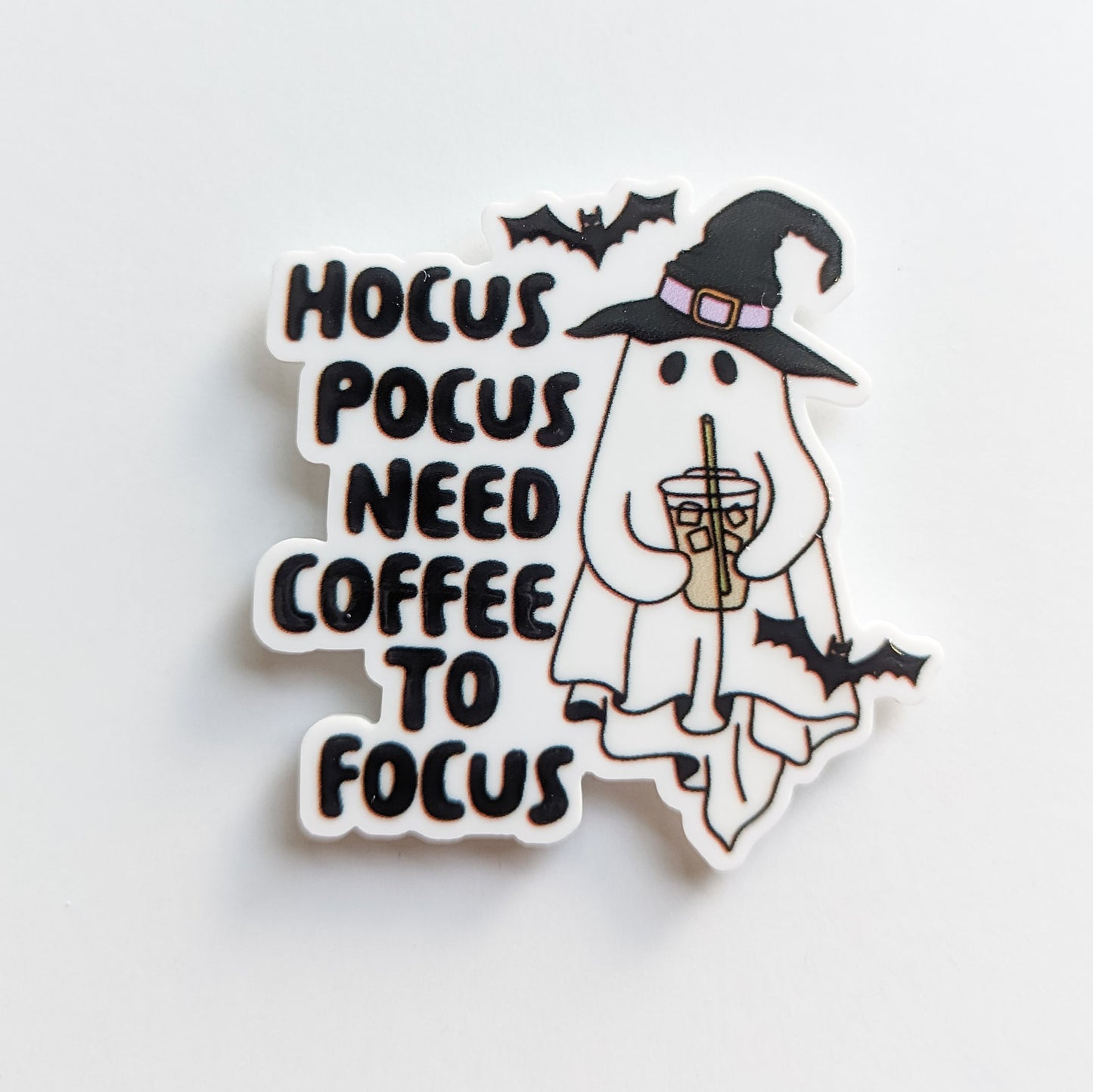 Hocus Need Coffee to Focus / Halloween / PLASTIC Add on / 14A35