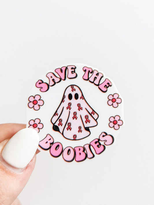 Save the Boobies / Breast Cancer Awareness October   / PLASTIC Add on / 14B34