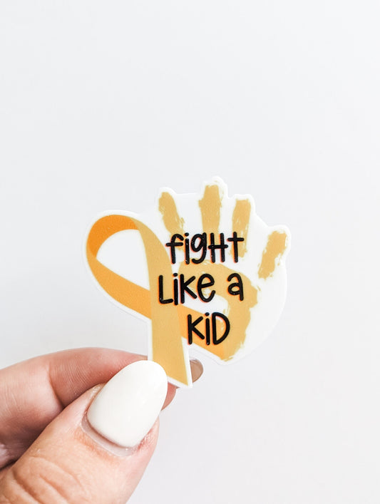 Fight Like a Kid / Childhood Cancer Gold / PLASTIC Add on / 14B23