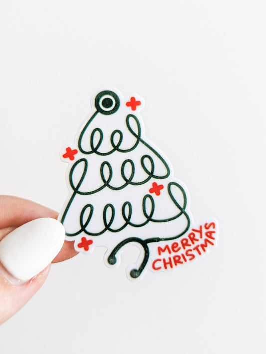 Merry Christmas Stethoscope    / PLASTIC Add on / 14A10