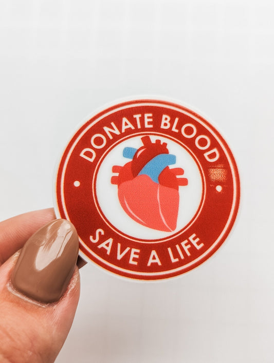 Donate Blood / Save a Life / Medical / PLASTIC Add on / 12B12