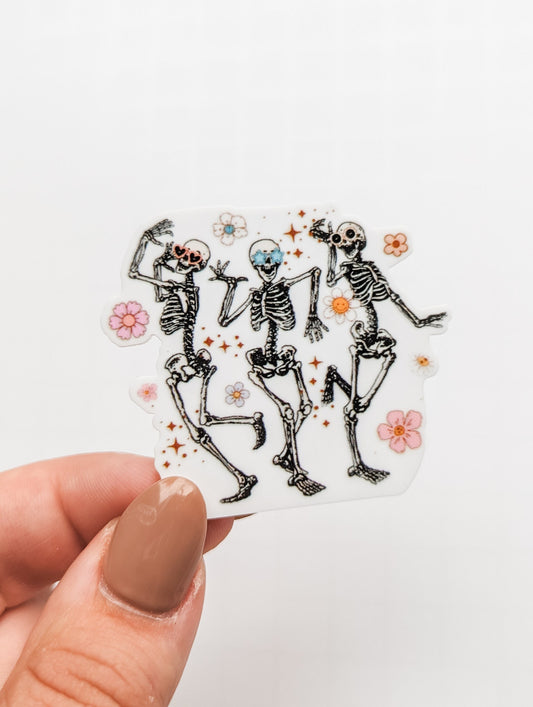 Dancing Floral Skeleton / PLASTIC Add on / 12B15