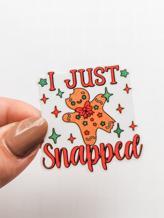 I just Snapped / Gingerbread Christmas / PLASTIC Add on / 12B32
