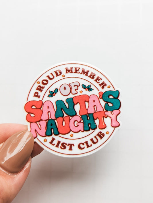 Naught List / Santa Christmas / PLASTIC Add on / 12B28