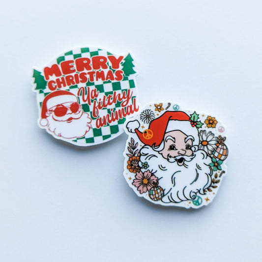 Merry Christmas / Santa / PLASTIC Add on / 12B3 /12B4