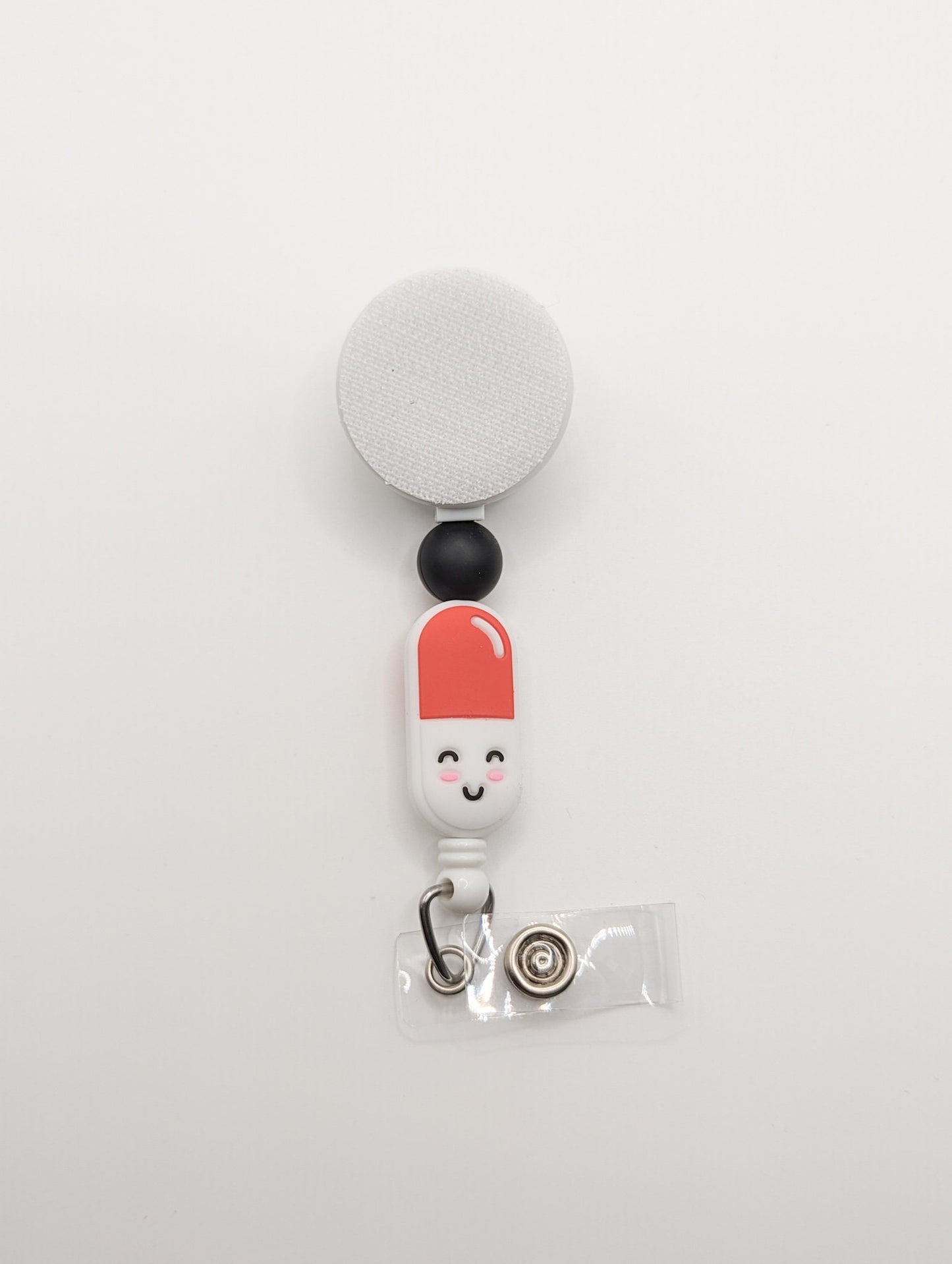 Happy Pill / Interchangeable Badge Reel