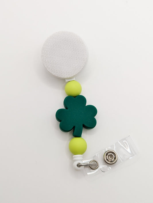 Clover / St Patty's Day /  Interchangeable Badge Reel