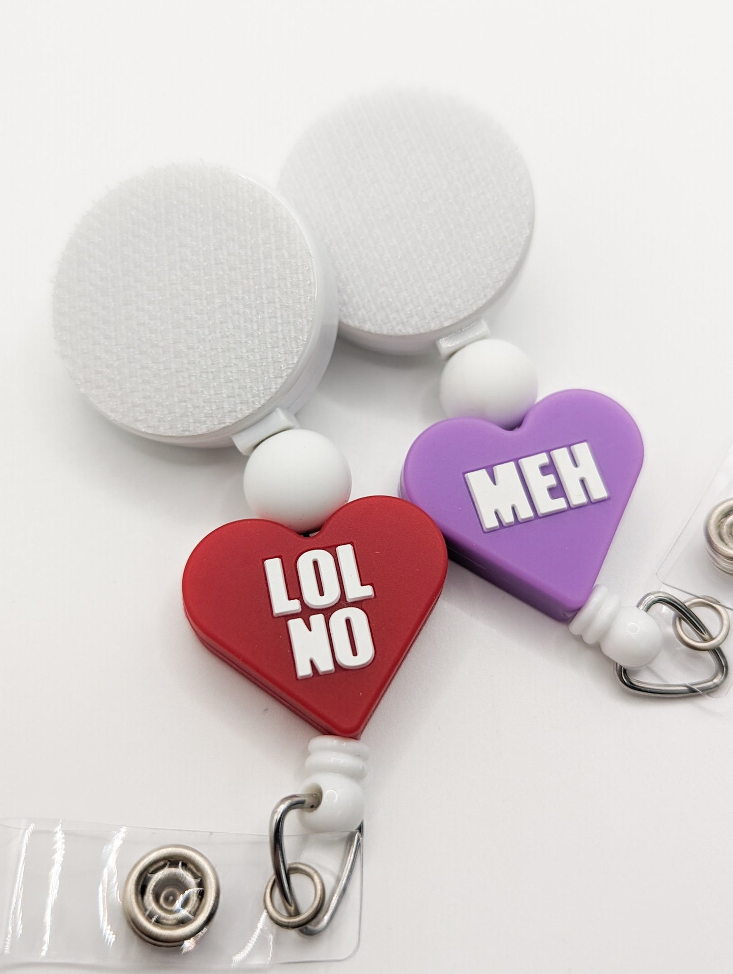 Heart Sarcasm / Interchangeable Badge Reel